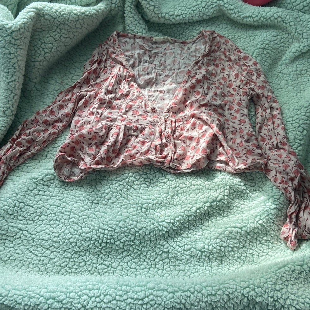 Pacsun Rose Babydoll Top